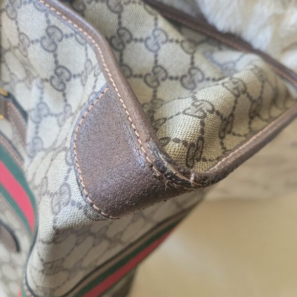 VERY RARE~GUCCI~OPHIDIA~SHERRY LINE~LIMITED EDITION/ TURN/KEY LOCK/TOTE/HANDBAG - Picture 13 of 14